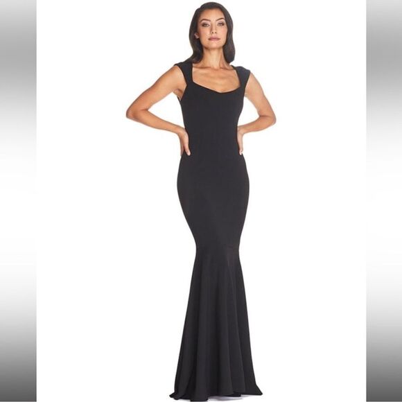 Dress the Population Minerva Black Mermaid Gown Maxi Dress NEW Size Small - Picture 1 of 14